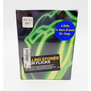 The Rolling Stones: Four Flicks (DVD, 2003, 4-Disc Set) Dolby 5.1 Surround Sound